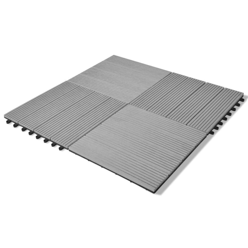 Junips | WPC tiles 30x30cm 11pcs 1m2 Gray