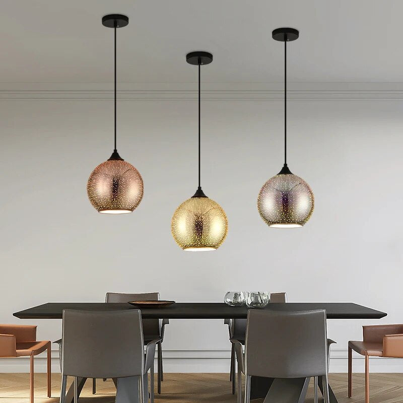 Junips | Perforated Glass Ceiling Light