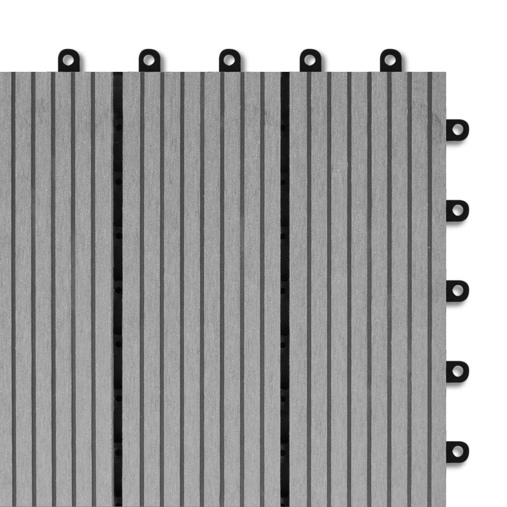 Junips | WPC tiles 30x30cm 11pcs 1m2 Gray