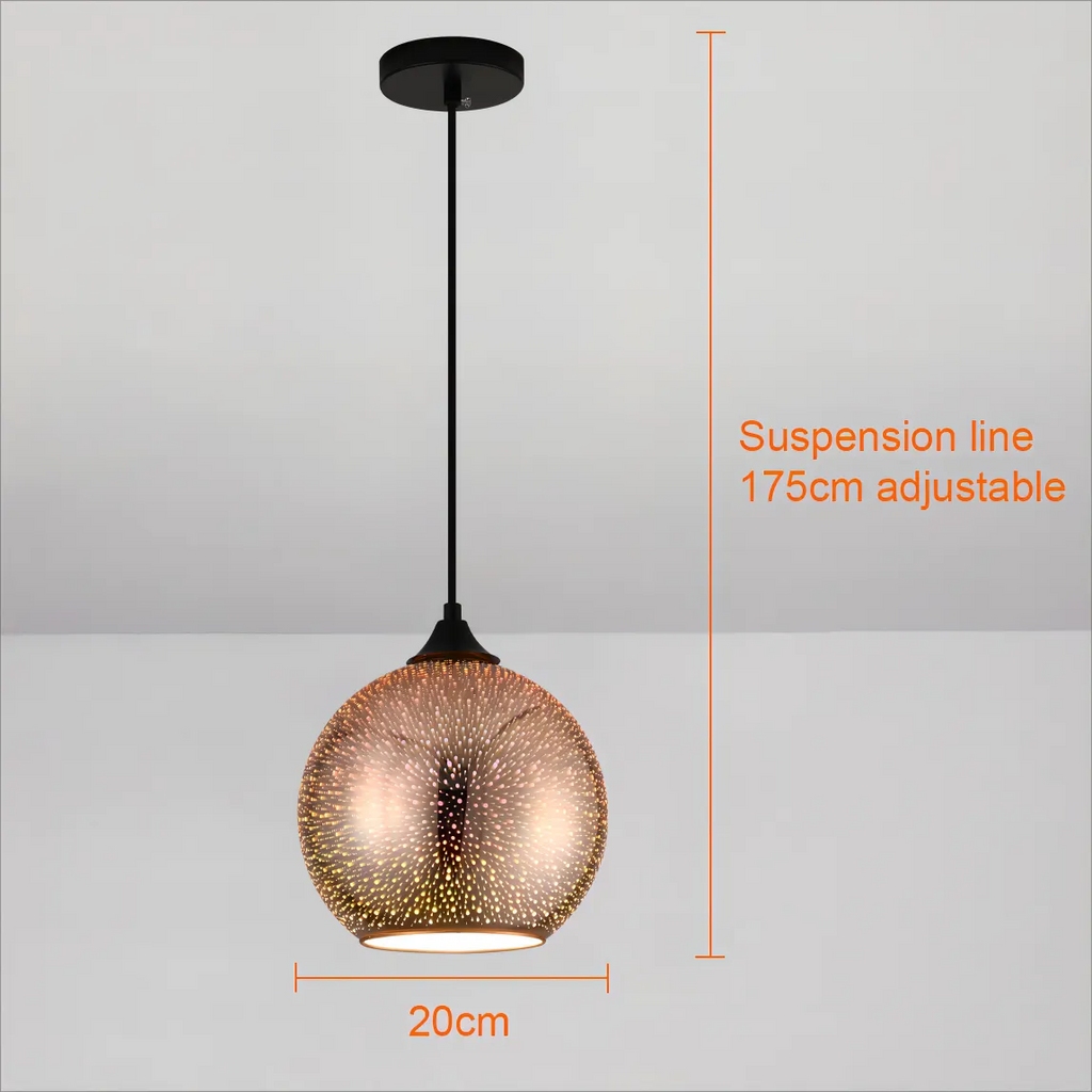 Junips | Perforated Glass Ceiling Light