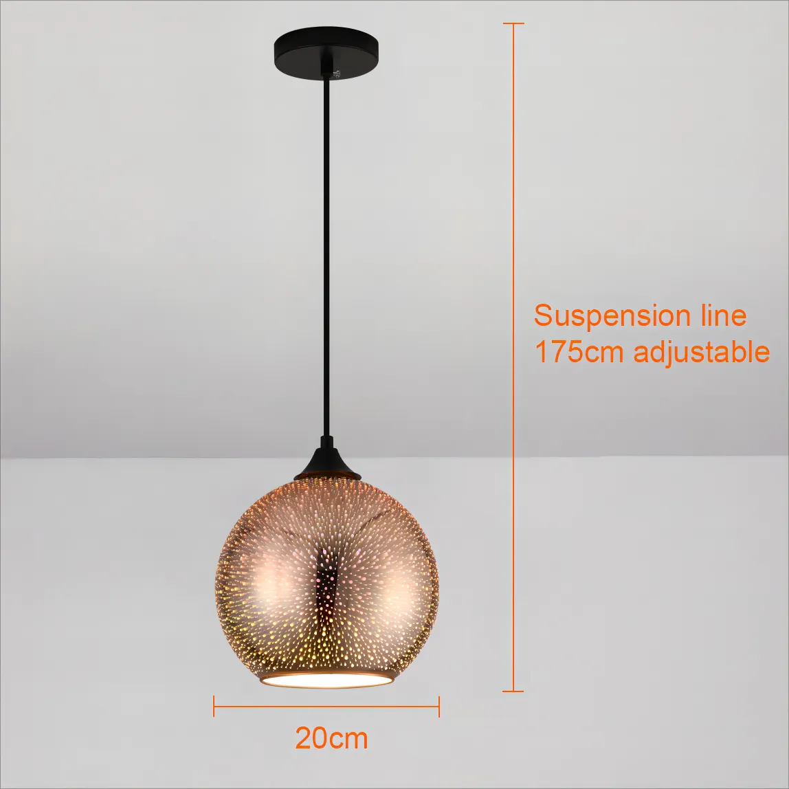 Junips | Perforated Glass Ceiling Light