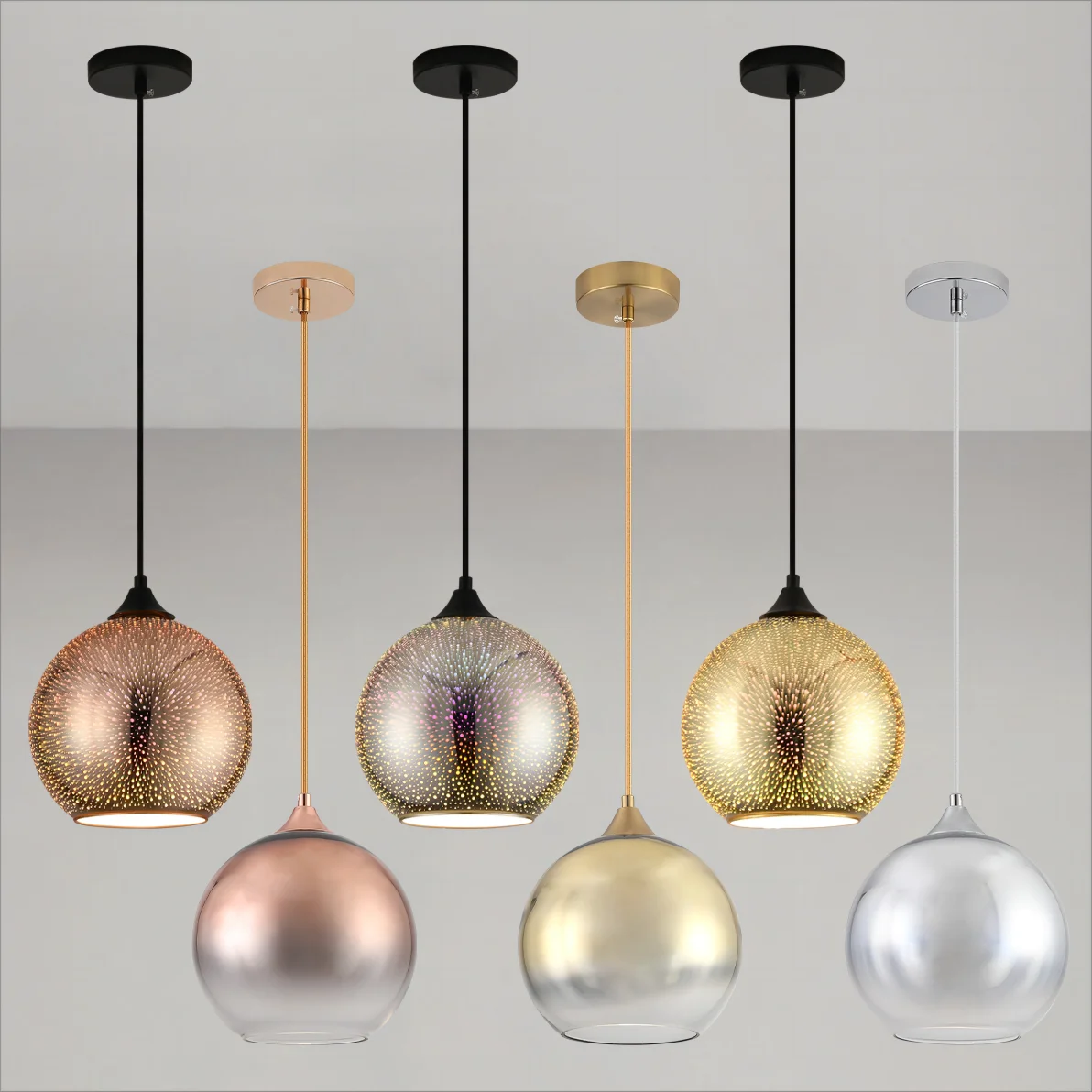 Junips | Perforated Glass Ceiling Light