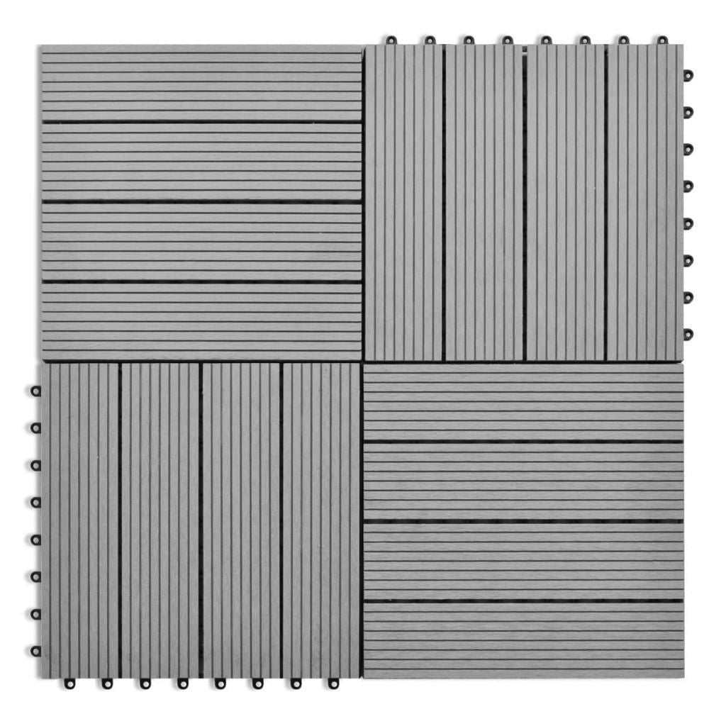Junips | WPC tiles 30x30cm 11pcs 1m2 Gray