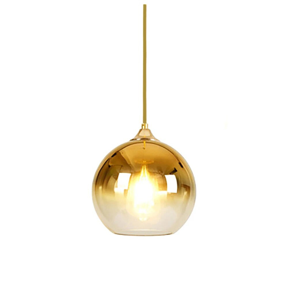 Junips | Glass Copper Finish Ceiling Light