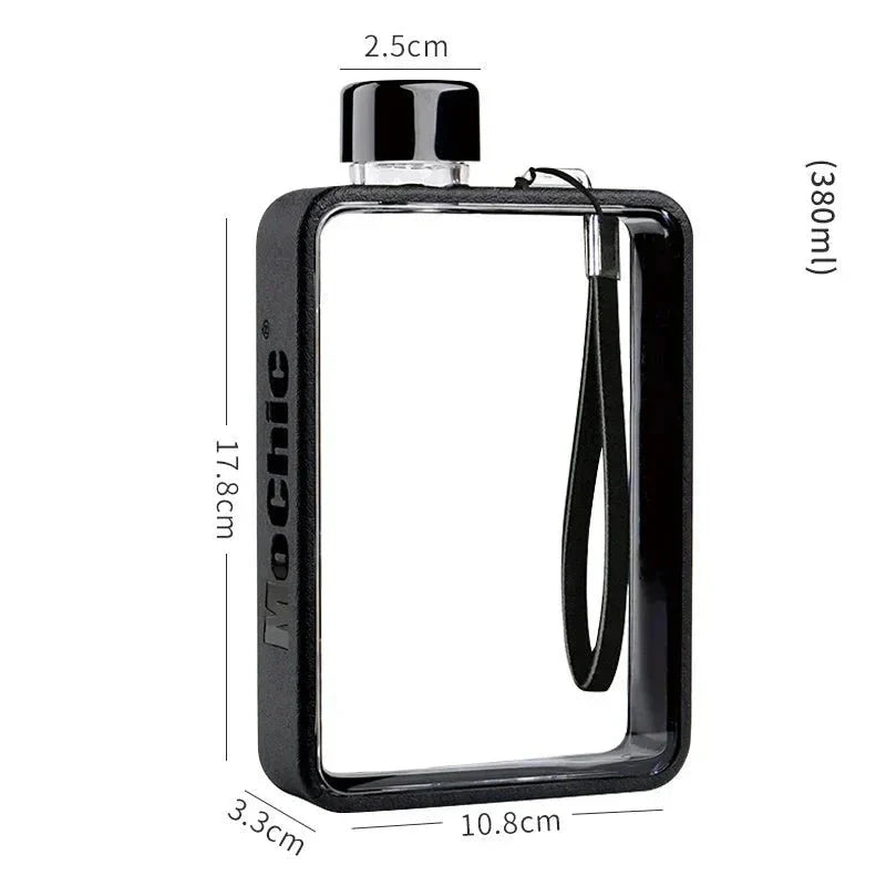 Junips | Flat transparent water bottle