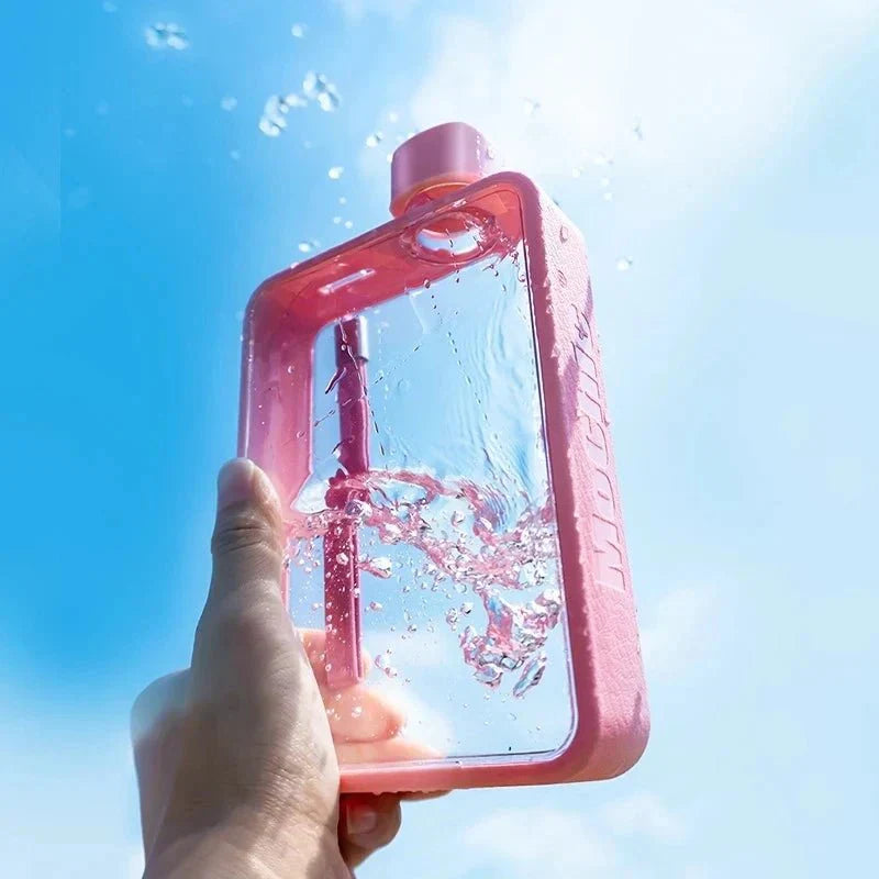 Junips | Flat transparent water bottle