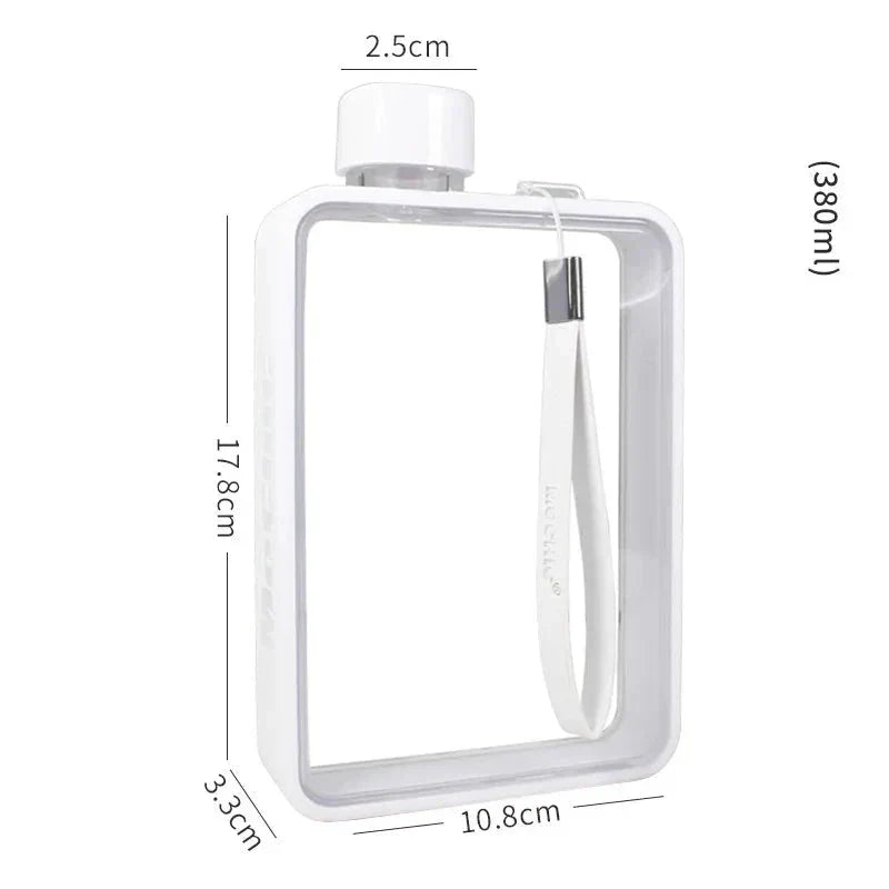 Junips | Flat transparent water bottle