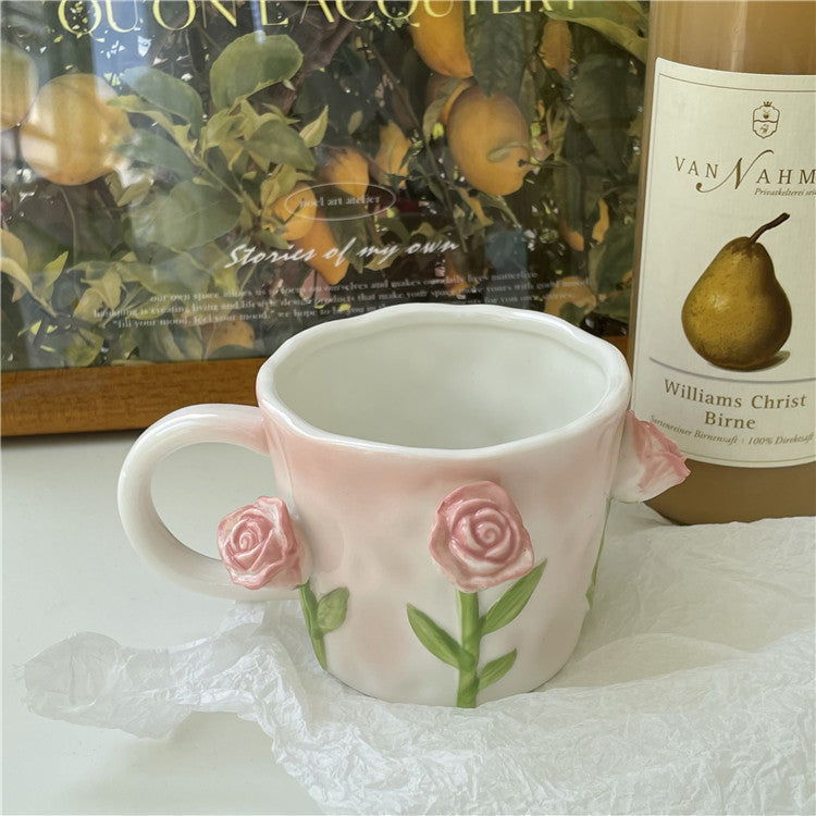 Junips | 3D Floral Hand-painted Mug
