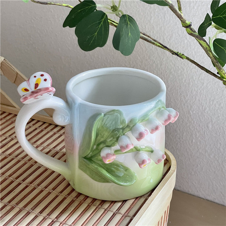 Junips | 3D Floral Hand-painted Mug