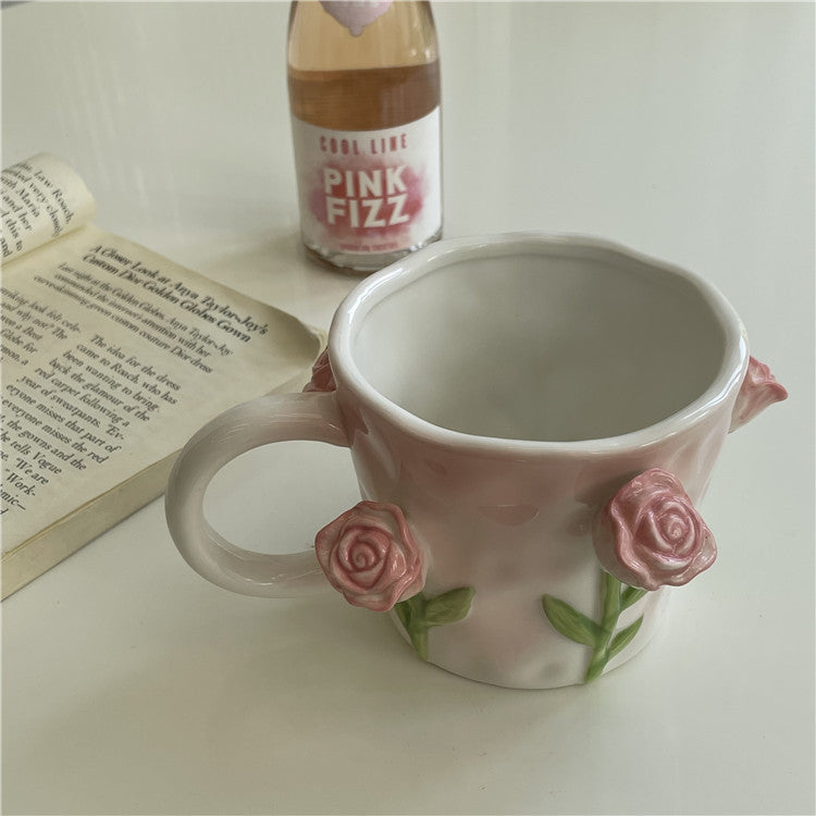 Junips | 3D Floral Hand-painted Mug