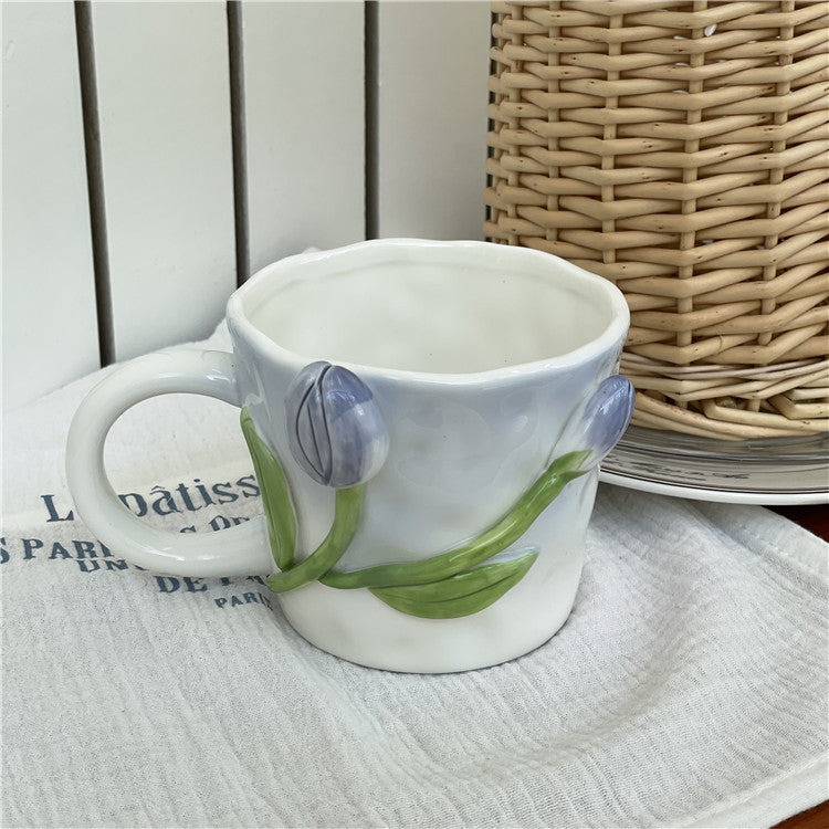 Junips | 3D Floral Hand-painted Mug