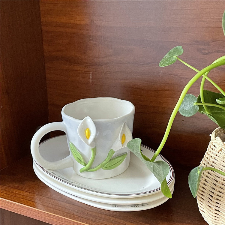 Junips | 3D Floral Hand-painted Mug