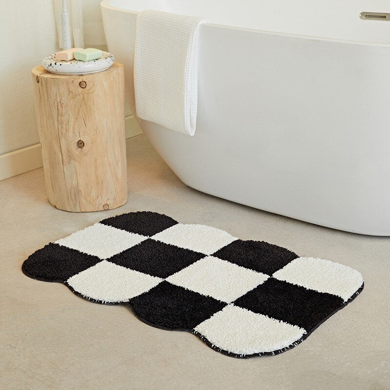 Junips | Fluffy Chessboard Carpet