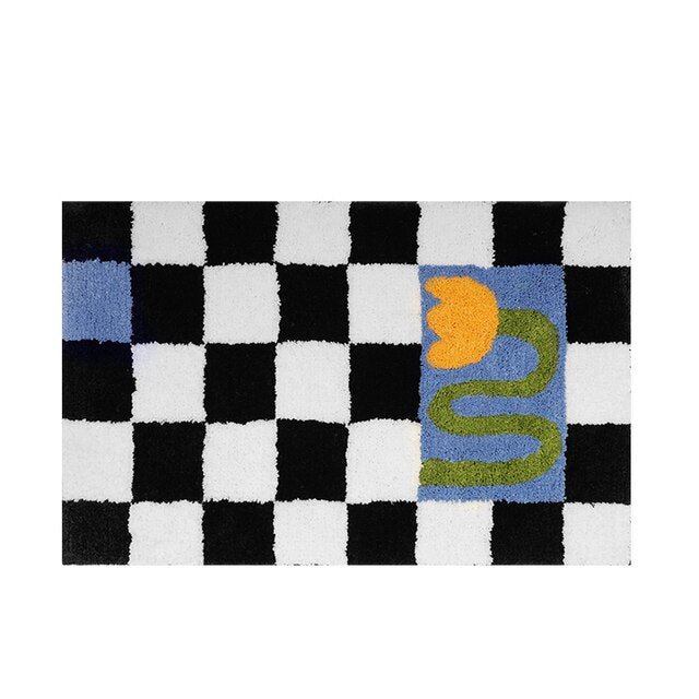 Junips | Fluffy Chessboard Carpet