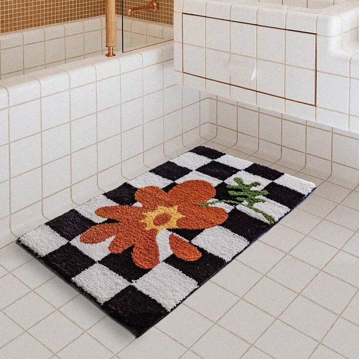 Junips | Fluffy Chessboard Carpet