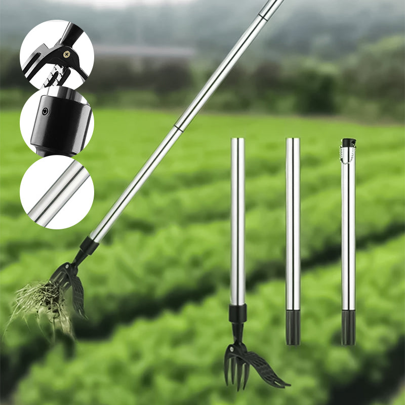 Junips | Stainless steel adjustable long handle removable weeder