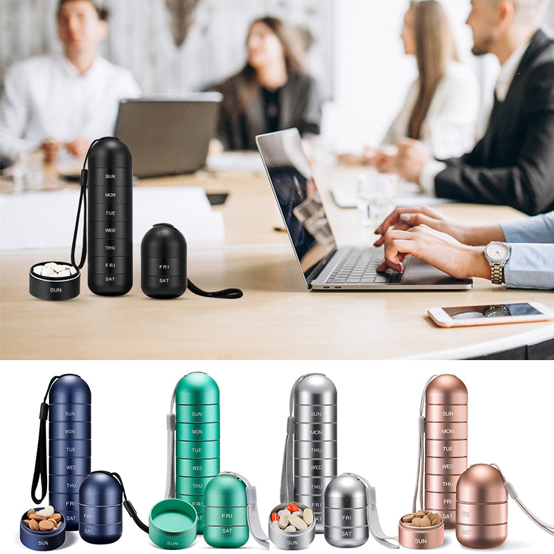 Junips | 7-Day Portable Pill Organizer for Travel