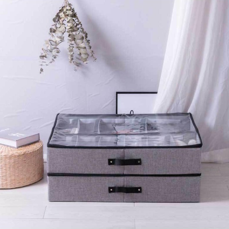 Junips | Foldable Shoe Box Organizer and Shoe Storage
