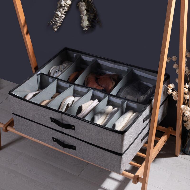 Junips | Foldable Shoe Box Organizer and Shoe Storage