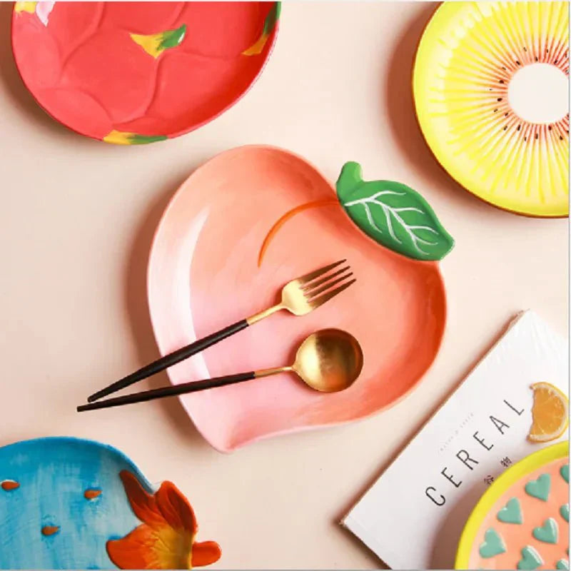 Junips | Vegetable Shapes Ceramic Salad Plate