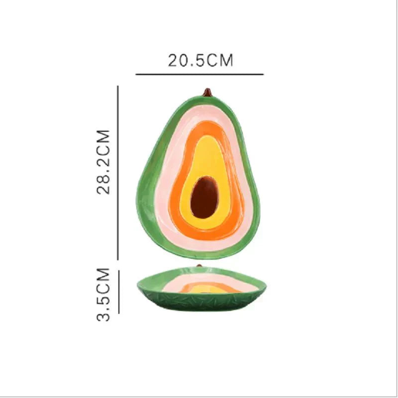 Junips | Vegetable Shapes Ceramic Salad Plate