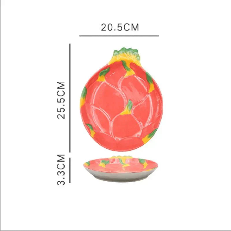 Junips | Vegetable Shapes Ceramic Salad Plate