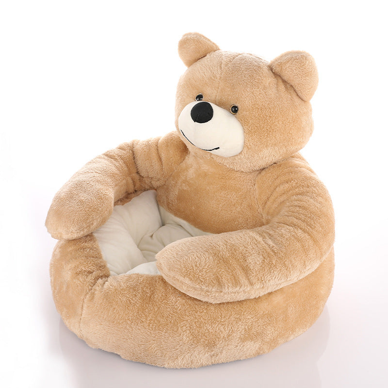 Junips | Cute detachable cuddly bear cat bed