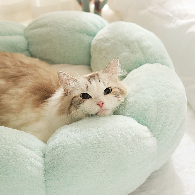 Junips | Deep Sleep Flower Shape Cat Bed