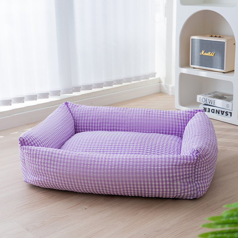 Junips | Rectangular washable dog bed breathable pet bed