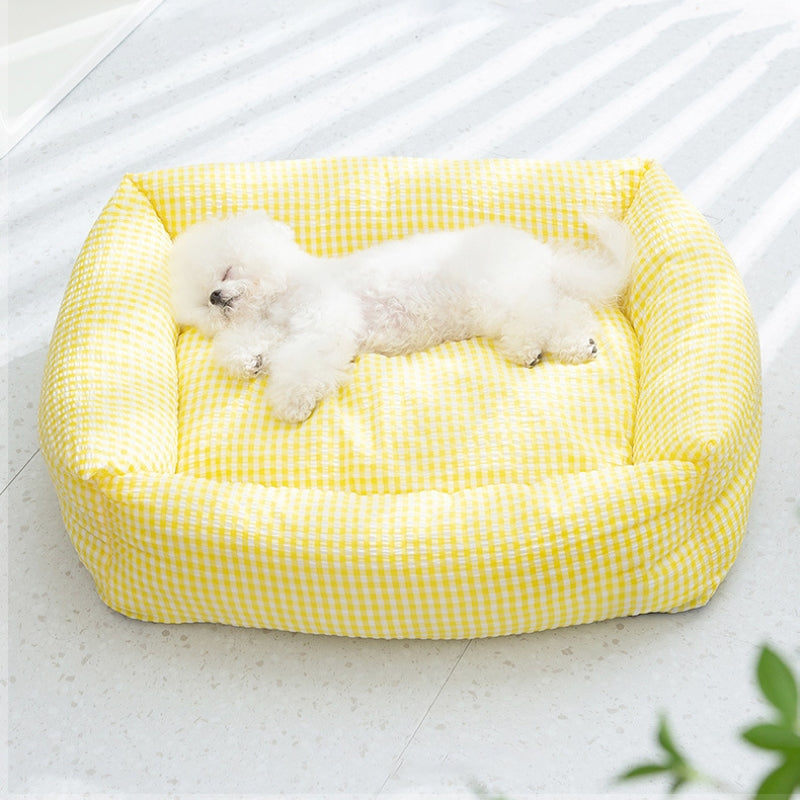 Junips | Rectangular washable dog bed breathable pet bed
