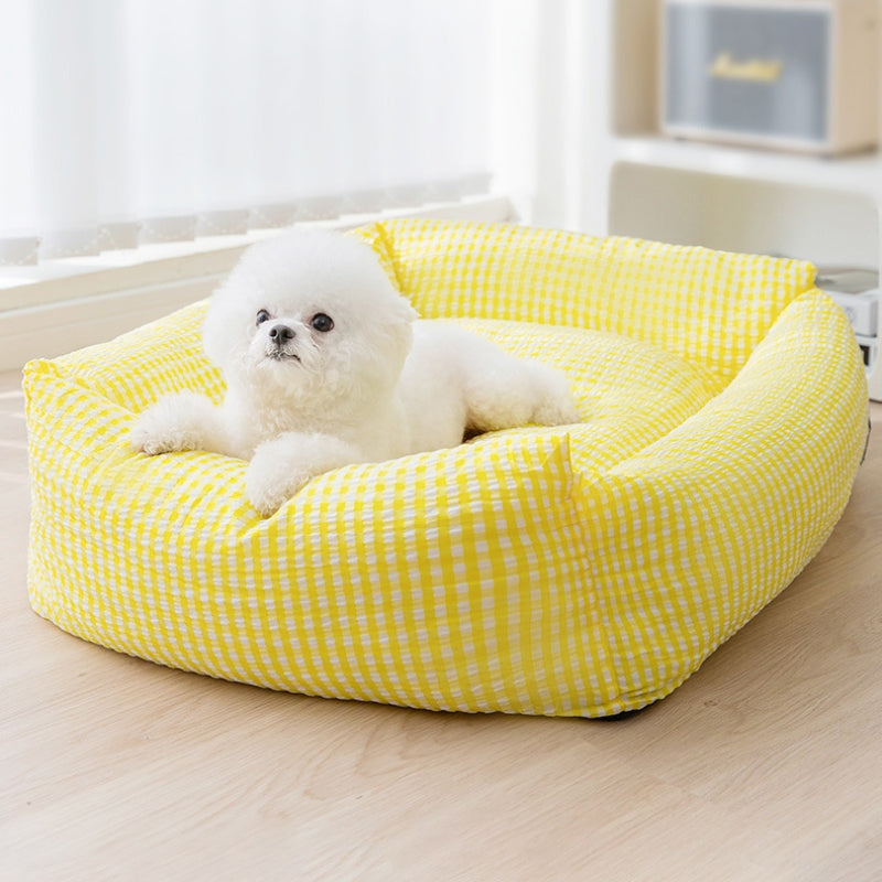 Junips | Rectangular washable dog bed breathable pet bed