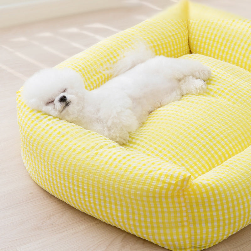 Junips | Rectangular washable dog bed breathable pet bed