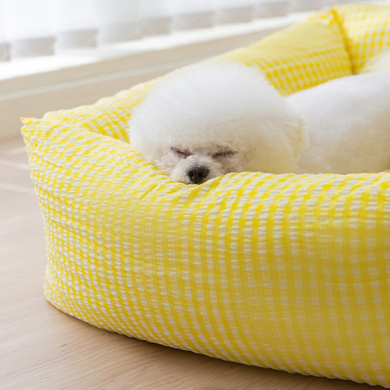 Junips | Rectangular washable dog bed breathable pet bed