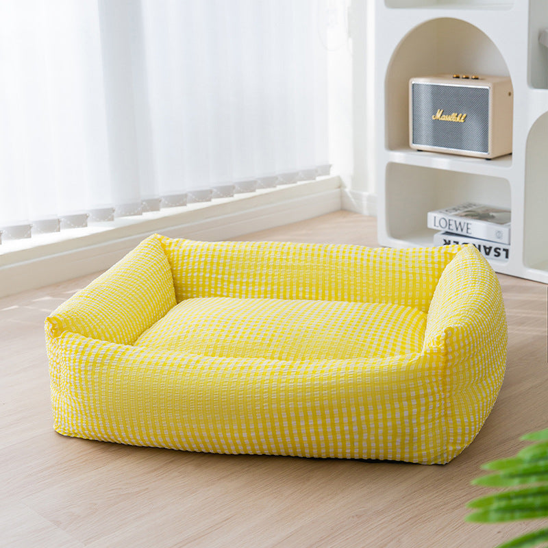 Junips | Rectangular washable dog bed breathable pet bed