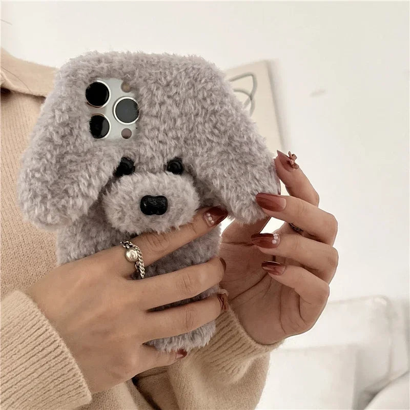 Junips | Cute Dog Fluffy Snuggly iPhone Case