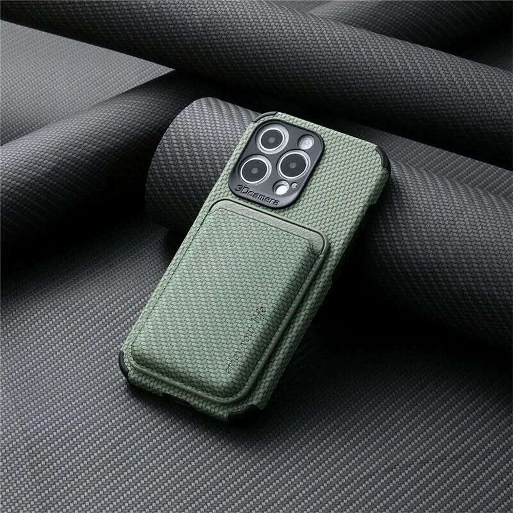 Junips | MagSafe Wallet Phone Case with Carbon Fiber Protection