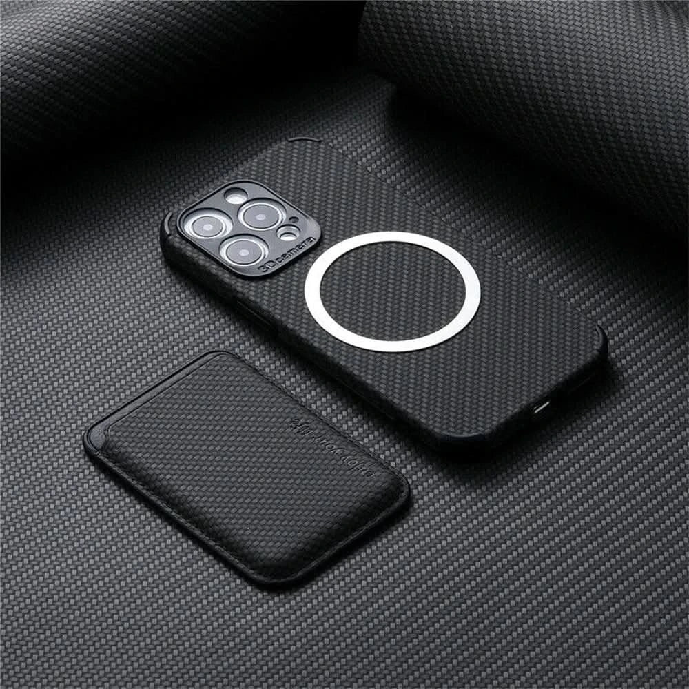 Junips | MagSafe Wallet Phone Case with Carbon Fiber Protection