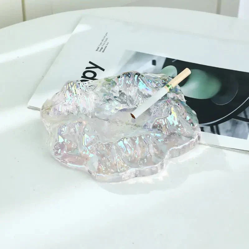 Junips | Ice Style Mountain Glass Ashtray Decoration