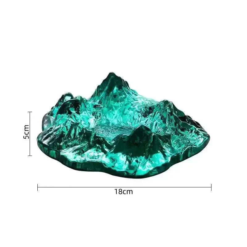 Junips | Ashtray decoration made of mountain glass in ice style