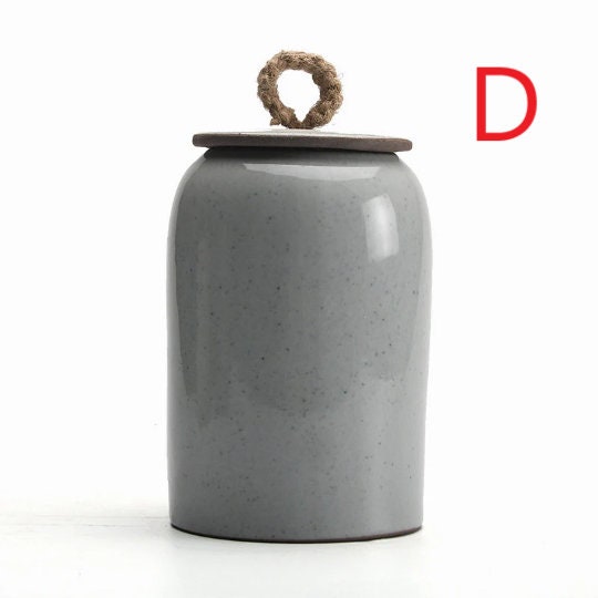 Junips | Kitchen Vintage Storage Jar for Cookies and Sugar | Airtight Ceramic Pot Gong Fu