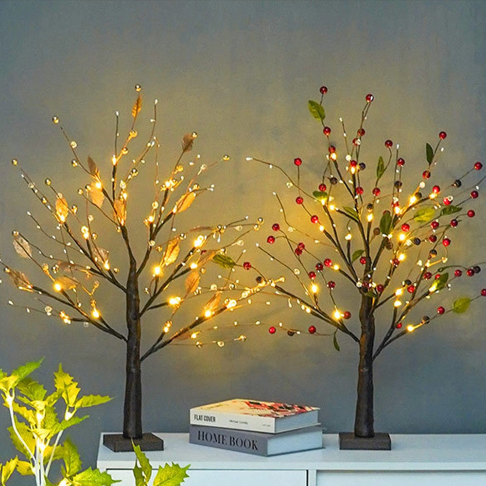 Junips | LED Light Tree Rustic PVC Table Lamp