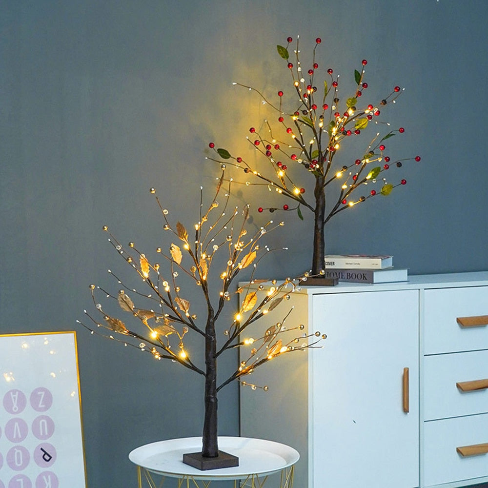 Junips | LED Light Tree Rustic PVC Table Lamp