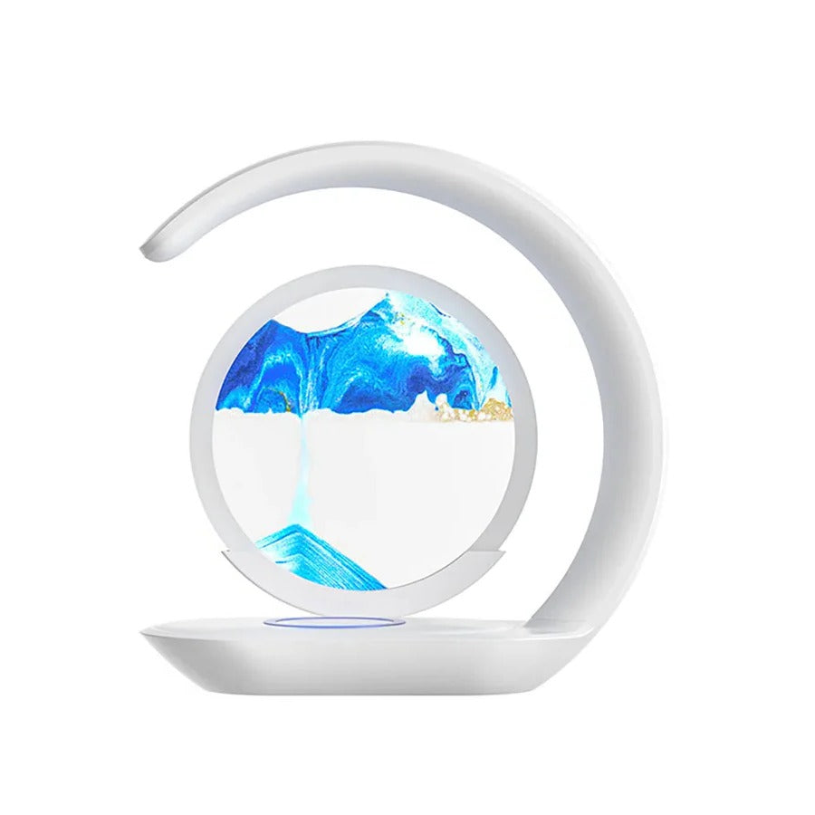 Junips | 3D Sand Art Table Lamp with Wireless Charger
