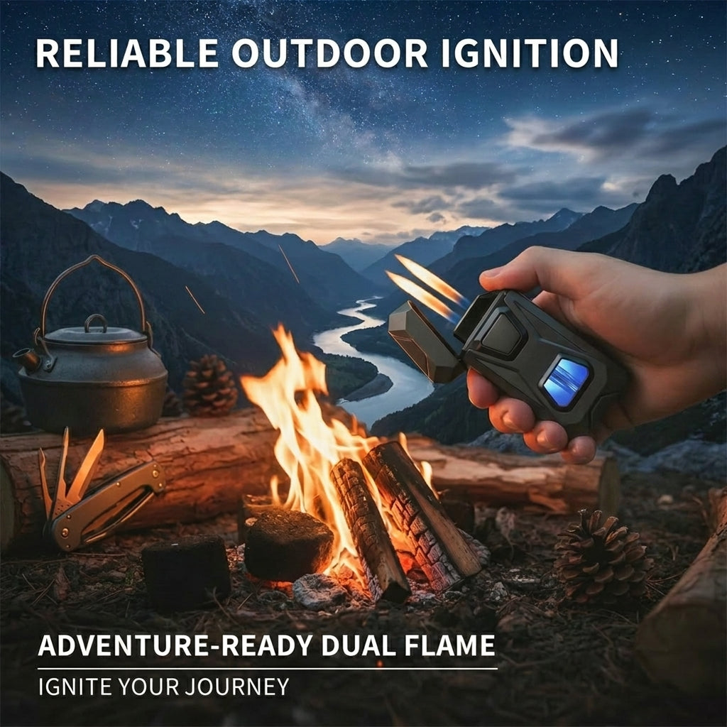 Voice-Activated Dual Torch Lighter (Butane Not Included)