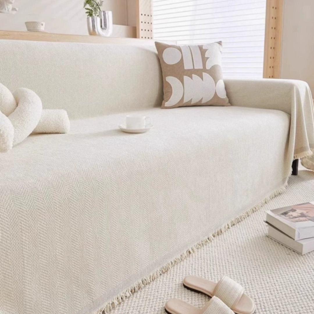 Junips | Sofa Cover Durable Chenille Fabric Protection