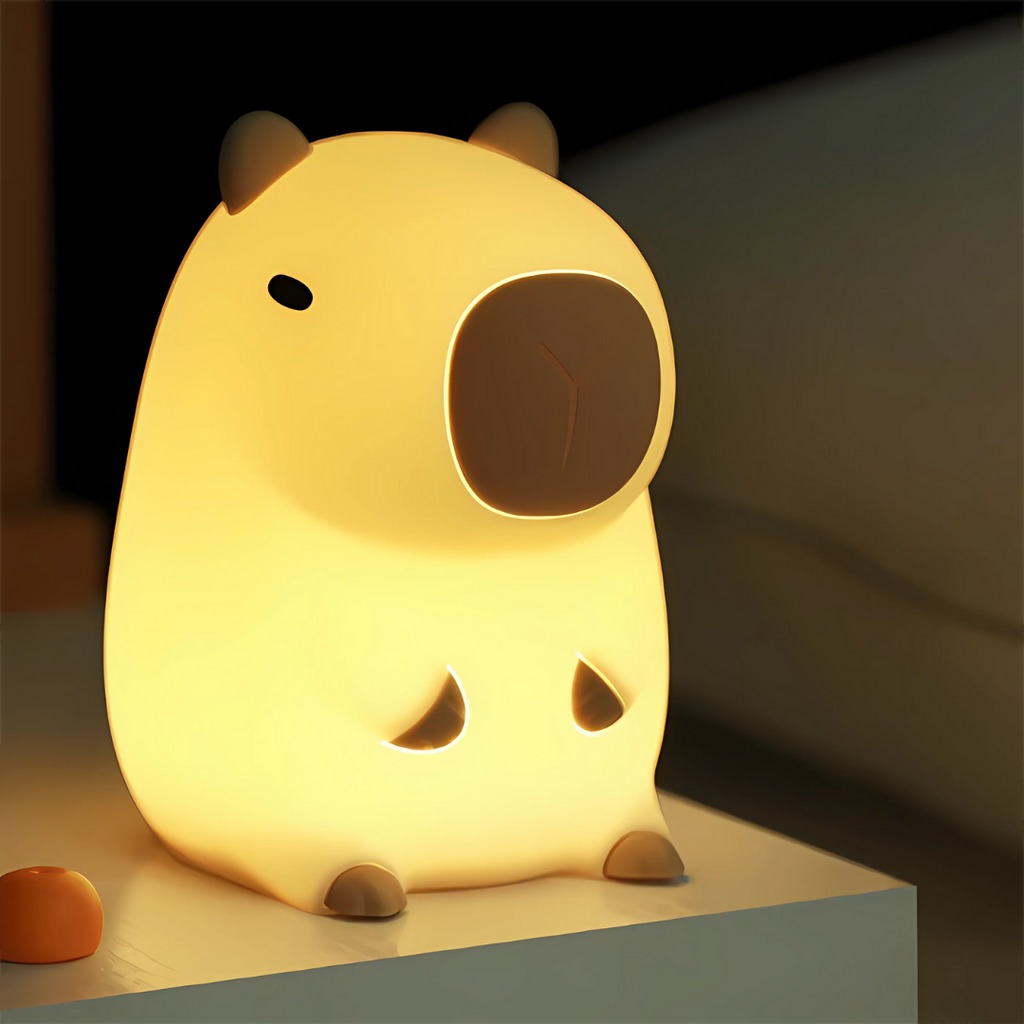 Junips | Capybara Night Light Adjustable Brightness Silicone