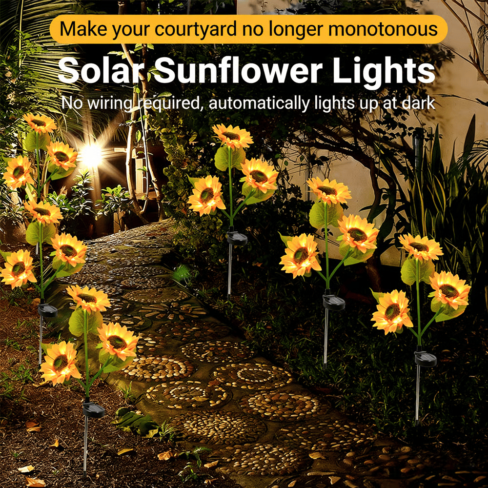 Sunflower Garden Solar Lights Delight