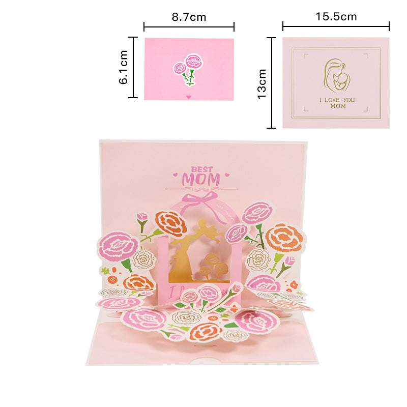 Paper Love Pop-Up Bouquet Card