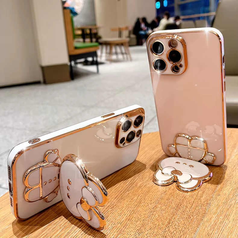 Junips | 3D Bunny  Korean Style Mirror iPhone Case