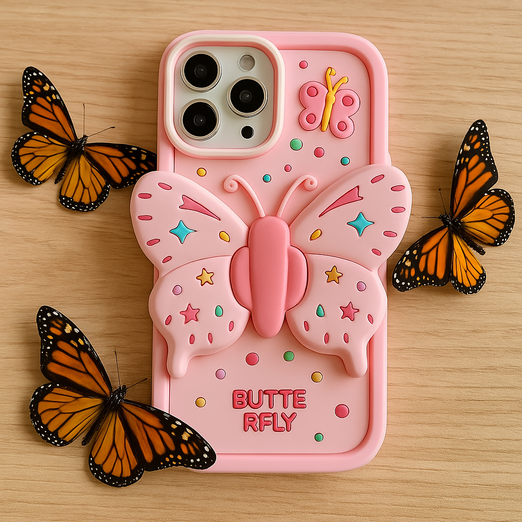 Junips | Lovely 3D Folded Butterfly Shockproof iPhone Case